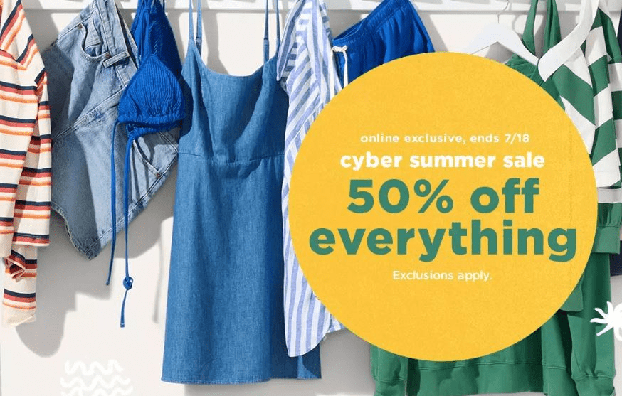 Old Navy - Get 50% off Everything!