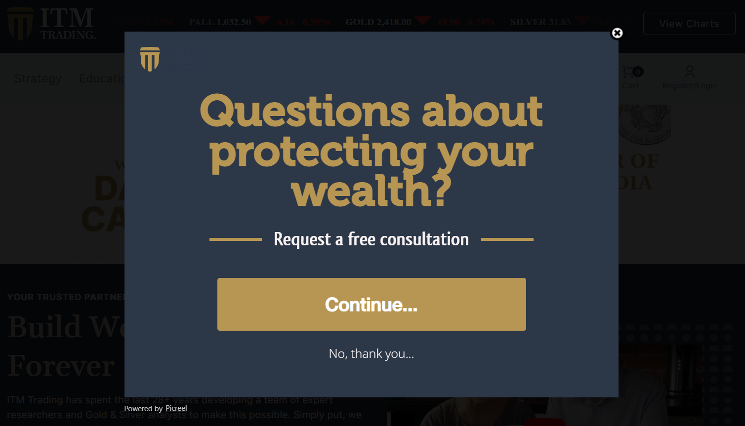 Free Consultation Popup - ITM Trading