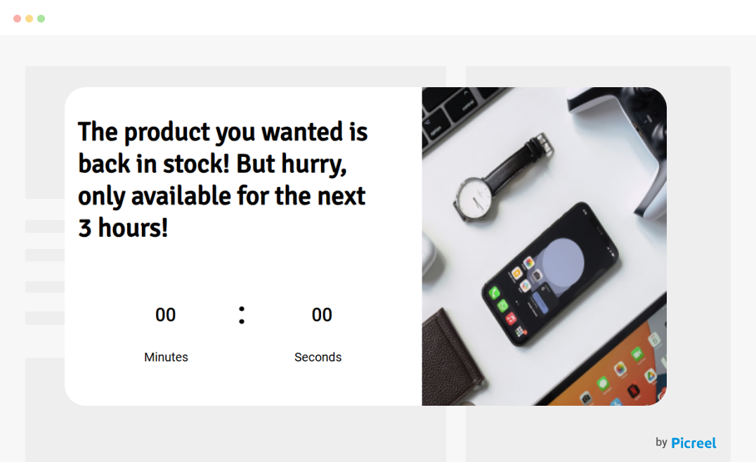 Back-in-Stock Countdown Timer Popup