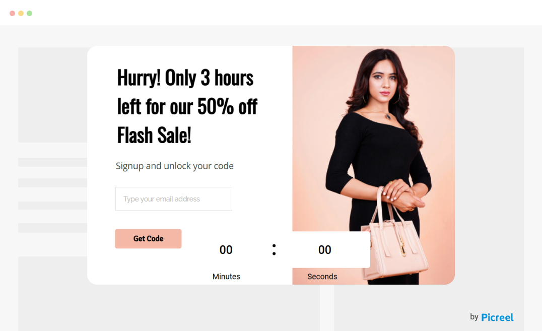 Flash Sale Countdown Timer Popup