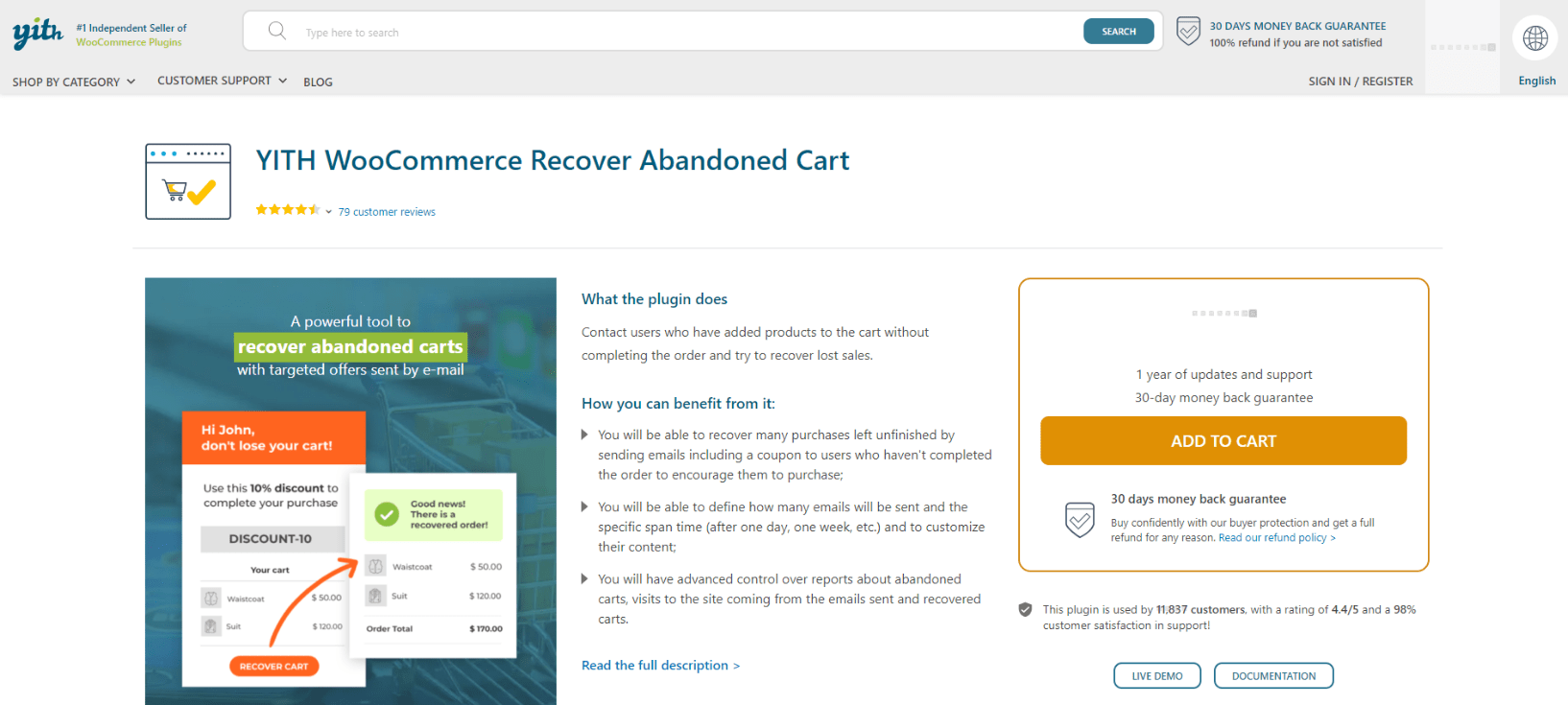 YITH WooCommerce Recover Abandoned Cart