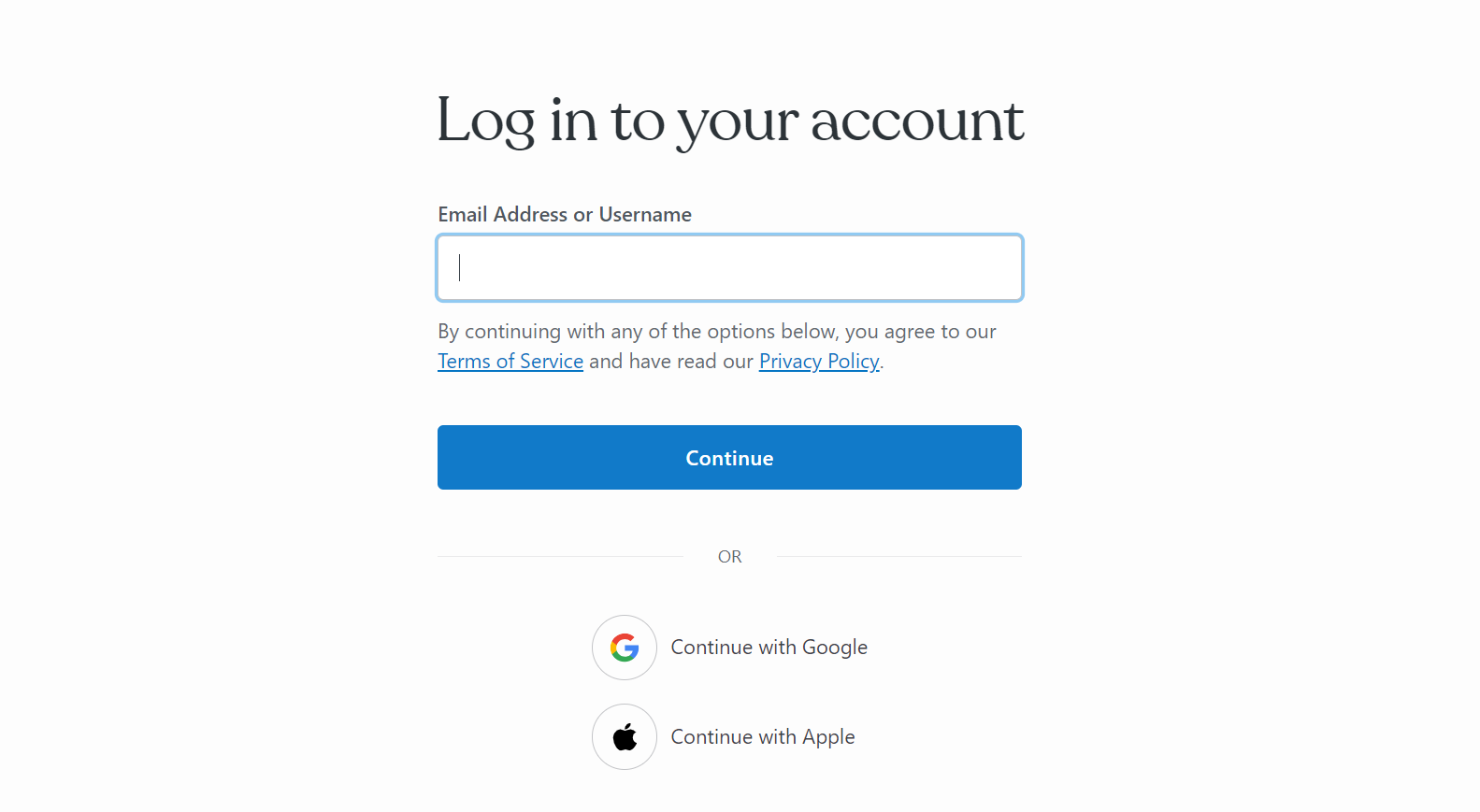 Log in to your WordPress account