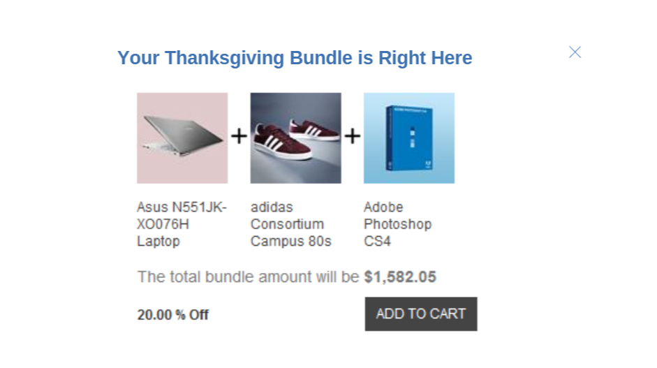 Thanksgiving Day Bundle Popup