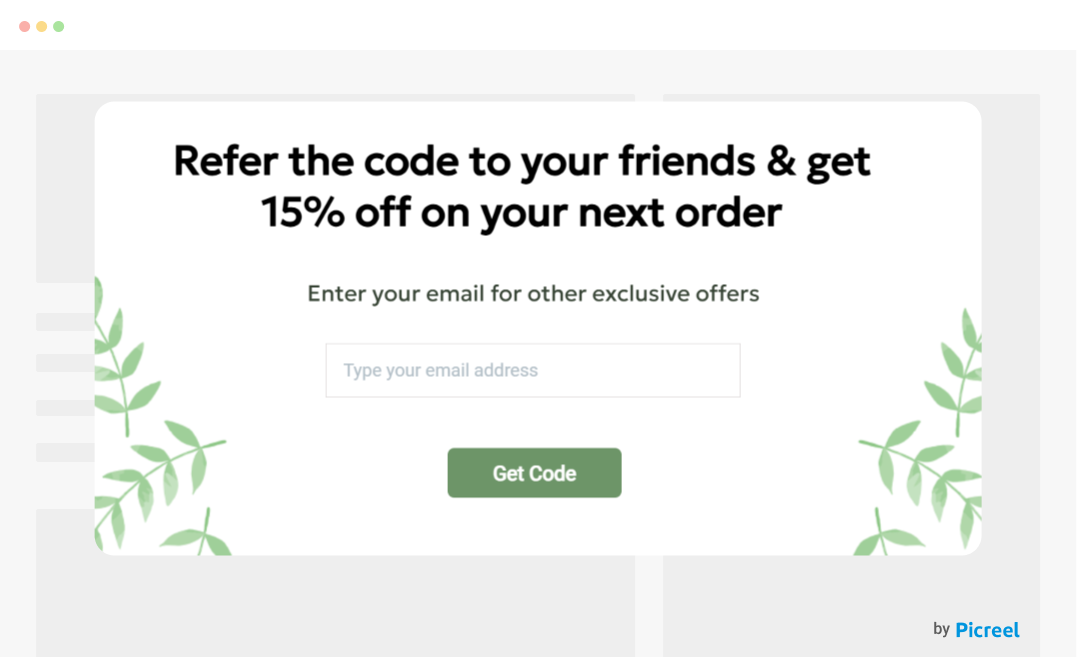 Exclusive Access Referral Popup